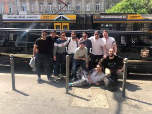 Hummer H2 Limousine for your bachelor party in Budapest with EVG d'Enfer Budapest.