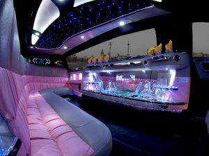 Strippers in the Cadillac Limo, a tour of Budapest, champagne, and nightclub entry, a nighttime activity for your bachelor party with EVG d'Enfer Budapest.