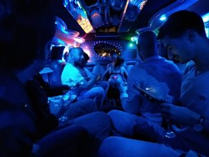 Ford Party Bus Limo for your bachelor party in Budapest with EVG d'Enfer Budapest.