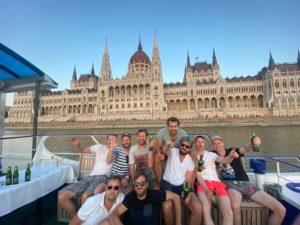 Private Danube River cruise with 1 beer, Budapest Bachelor Party of Hell.