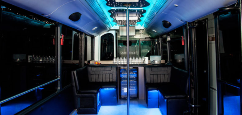 Airport transfer in a Mercedes Party Bus with unlimited drinks and return transfer for the Budapest bachelor party.