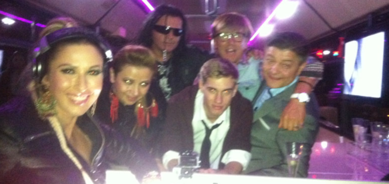 Airport transfer in a Mercedes Party Bus with unlimited drinks and return transfer for your bachelor party in Budapest.