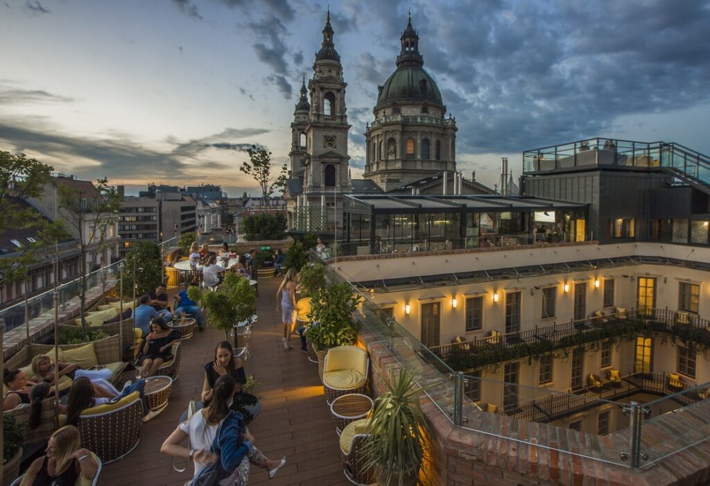 Activité rooftop à Budapest